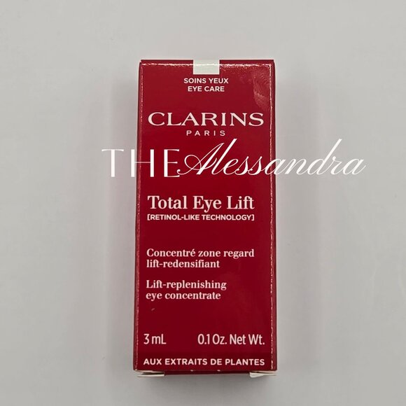 Clarins Total Eye Lift Cream Mini Travel Trial Eye Cream 3ml 0.1oz New With Box - Picture 2 of 9